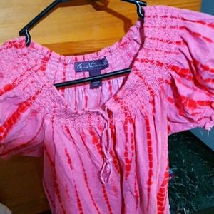Tie-dyed blouse Gloria Vanderbilt size medium